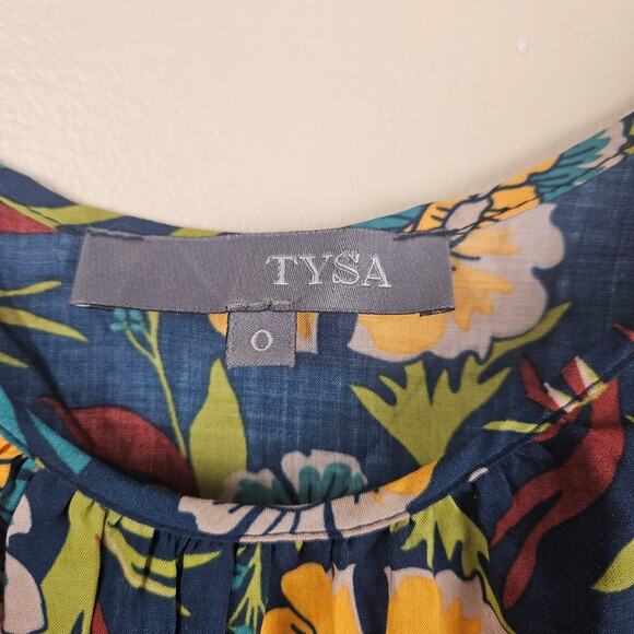 Tysa Floral Print Long Maxi Dress With Spaghetti Strap Sleeves Size 0 - Picture 3 of 6